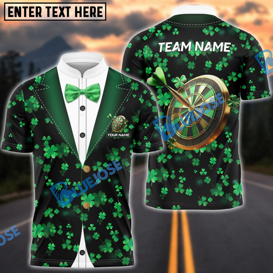 BlueJose Darts Gentleman Irish Patrick Day Personalized Name Shirt