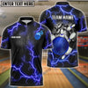 BlueJose Bowling And Pins The Power Of The God Of Thunder Customized Name 3D Shirt (4 Colors)