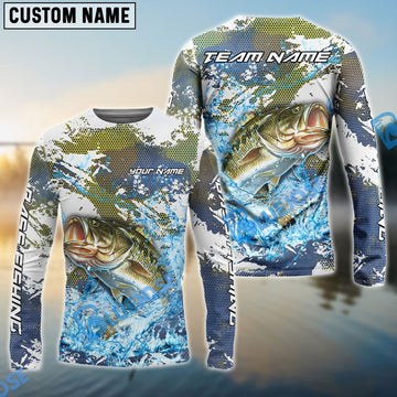 Bluejose Bass Fishing Hooked On Victory Custom Name & Team Name 3D Shirts