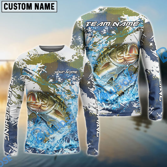 Bluejose Bass Fishing Hooked On Victory Custom Name & Team Name 3D Shirts
