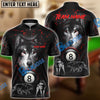 BlueJose Billiards Wolf Pack Personalized Name & Team Name Shirt (4 Colors)