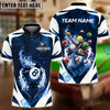BlueJose Billiards 8-Ball Infernal Break Customized Name, Team Name 3D Shirt (4 Colors)
