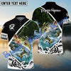 BlueJose Bass Fishing Customize Name Long Sleeve Fishing 3D Shirt