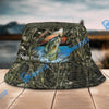 BlueJose Crappie Camouflage Custom Name Bucket Hat