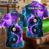 BlueJose Billiards Ball 8 & 9 Yin-Yang Elements Personalized Name, Team Name Shirt (5 Colors)