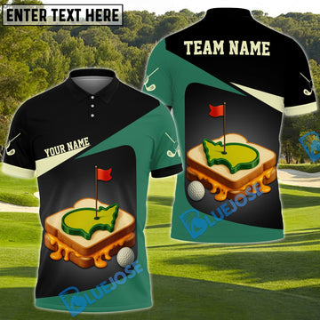 BlueJose Pimento Cheese Augusta Golf Customized Name, Team Name 3D Shirts (4 Colors)