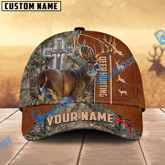 BlueJose Hunting Deer Under God  Multicolor Personalized Cap