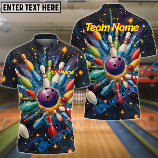 BlueJose Bowling Colorful Vintage Personalized Shirt