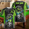 BlueJose Billiards Ball 8 Crocodile Personalized Name, Team Name Unisex Shirt (4 Colors)