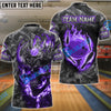 BlueJose Bowling And Pins Fire Skull Group King Smoke Personalized Name, Team Name 3D Shirt (4 Colors)