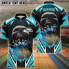 BlueJose Bowling And Pins Lightning Into Skull Multicolor Option Customized Name 3D Shirt
