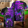 BlueJose Billiards 8-Ball Tiger Fire Chain Personalized Name Shirt (4 Colors)