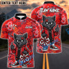 BlueJose Darts Cartoon Wolf Graffiti Personalized Name, Team Name Unisex Shirt (4 Colors)