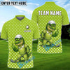 BlueJose Golf Funny Alligator Polka Dot Cartoon Personalized Name, Team Name 3D Shirt (4 Colors)