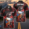 BlueJose Darts Fire Skull Beer Personalized Name, Team Name Shirt (6 Colors)