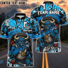 BlueJose Darts Bull Minotaur Dartboard Customized Name, Team Name 3D Shirt (4 Colors)