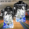 BlueJose Bowling and Diamond Pins Personalized Name, Team Name 3D Shirt