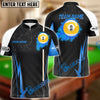 BlueJose Billiards Ball 9 Fire Cue Personalized Name, Team Name Unisex Shirt (4 Colors)