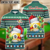 BlueJose Billiards Ball 8 And 9 Green Christmas Pattern Personalized Shirt (2 Colors)