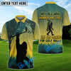 BlueJose Bigfoot Funny Golf Shirt Custom Name, Team Name 3D Shirts