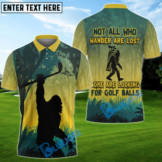 BlueJose Bigfoot Funny Golf Shirt Custom Name, Team Name 3D Shirts