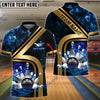 BlueJose Bowling And Pins Water And Flame Customized Name 3D Shirt (4 Colors)