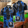 BlueJose Billiards Ball 8 Flame On Personalized Name, Team Name Unisex Shirt ( 4 Colors )