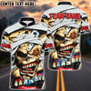 BlueJose Darts Zombie Mad Skull Personalized Name, Team Name 3D Shirt