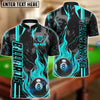 BlueJose Billiards Ball 8 Flame On Personalized Name, Team Name Unisex Shirt ( 4 Colors )