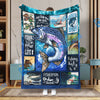 BlueJose Water Fishing Art Fishing Blanket