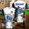 BlueJose Billiards 10 Ball Crack Pattern Personalized Shirt