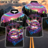 BlueJose Darts Neon Holographic Lips Dartboard Customized Name, Team Name 3D Shirt (4 Colors)