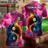 BlueJose Billiards Ball 8 & 9 Yin-Yang Elements Personalized Name, Team Name Shirt (5 Colors)