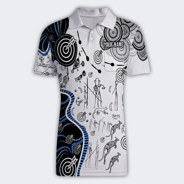 BlueJose Design Aboriginal Art Darts Personalized Name, Team Name Unisex Shirt