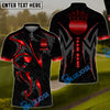 BlueJose Golf Crown Premium Pattern Customized Name, Team Name 3D Shirts (4 Colors)