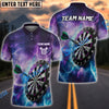 BlueJose Purple Thunder Lightning Darts Personalized Name Shirt