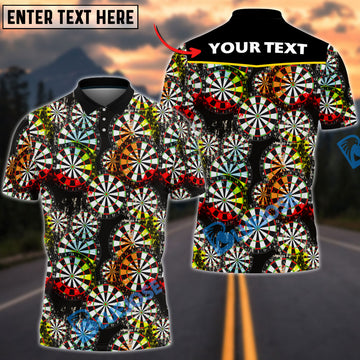 BlueJose Custom Darts Pattern Yellow & Black Personalized Shirt
