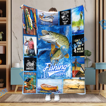 BlueJose Pike Fishing Lovers Blanket