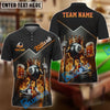 BlueJose Billiards Ball 8 Royal King with Beer & Fire Personalized Name & Team Name Shirt (4 Colors)