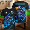 BlueJose Billiards 8-Ball And 9-Ball Pool Shark Personalized Name, Team Name Unisex Shirt