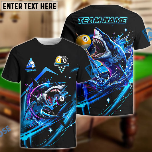 BlueJose Billiards 8-Ball And 9-Ball Pool Shark Personalized Name, Team Name Unisex Shirt