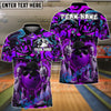 BlueJose Street Bowling Attitude Graffiti Pattern Customized Name, Team Name 3D Shirt (4 Colors)