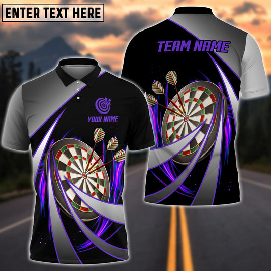 BlueJose Darts Tornado Pattern Personalized Name, Team Name 3D Shirt (4 Colors)