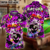 BlueJose Billiards 8 Ball Serious Never Give Up Graffiti Personalized Name Shirt (4 Colors)