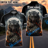 BlueJose Darts Tiger Attack Customized Name, Team Name 3D Shirt (4 Colors)