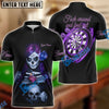 BlueJose Darts Purple Girl & Skull Personalized Shirt