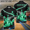 BlueJoses Bowling And Pins Premium Customized Name 3D Shirt ( 6 Colors)