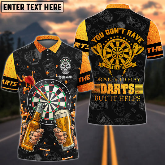 BlueJose Have To Be A Beer Drinker To Play Darts Personalized Name Shirt