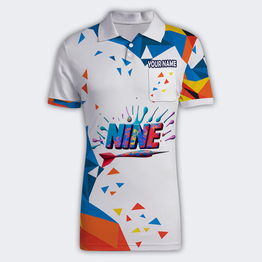 BlueJose Design Multicolor Nine Darts Personalized Name, Team Name Unisex Shirt