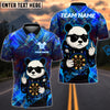 BlueJose Darts Cool Panda Graffiti Style Customized Name, Team Name 3D Shirt (4 Colors)